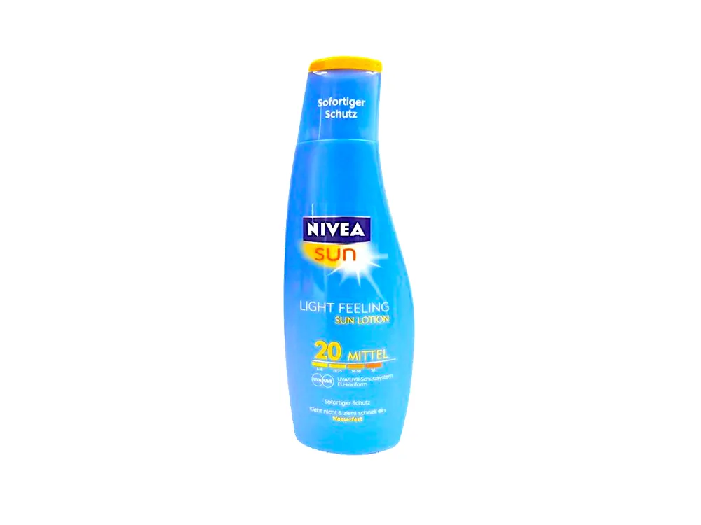 Nivea Sun mléko na opalování 200 ml SPF 20 Light Feeling Oblíbený