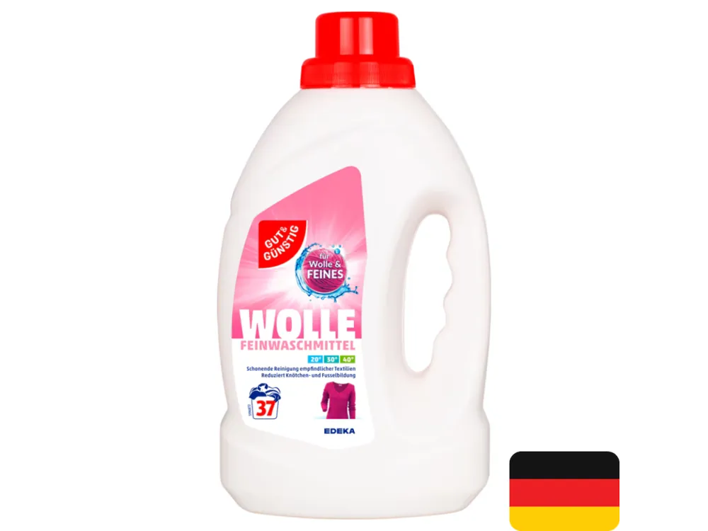 Gut & Günstig prací gel 37 dávek Wolle 1,5 l Oblíbený
