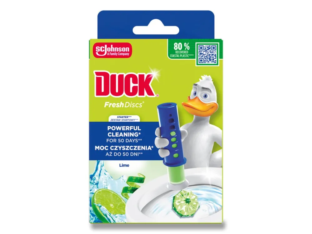Duck WC čistič Fresh Discs 36 ml Limetka Akční Nabídka