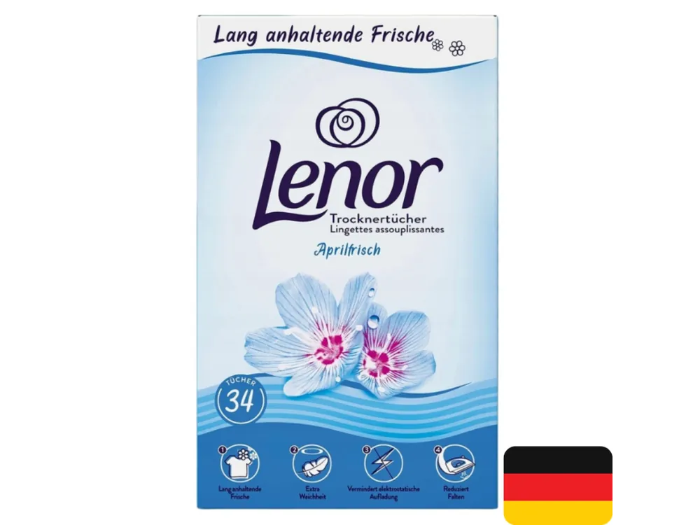 Bezpečná Platba Lenor ubrousky do sušičky 34 ks Aprilfrisch