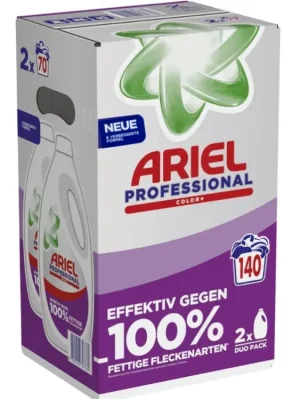 Akce Ariel prací gel 140 (2x70) dávek Professional Color+ 2x3,15 l