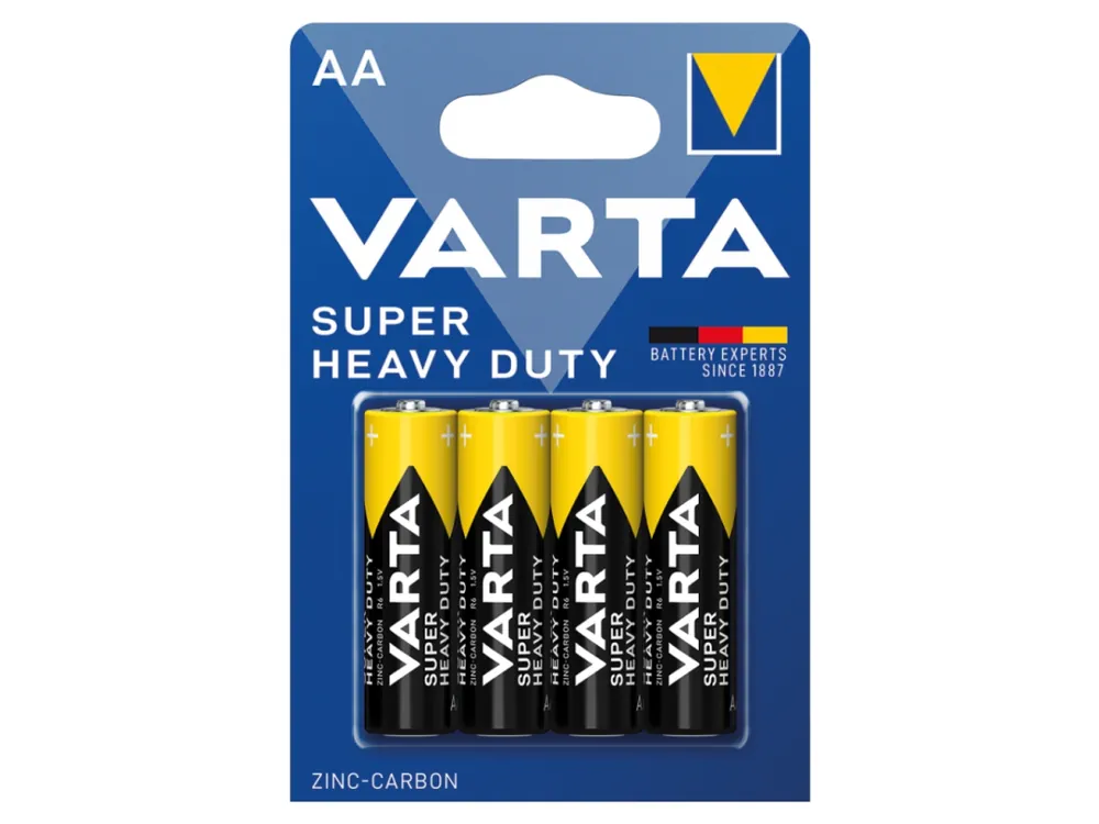 Super Cena Varta baterie AA 4 ks Super Heavy Duty