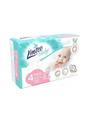 Autentický Linteo Baby plenky 4 Maxi Premium (8-15 kg) 50 ks
