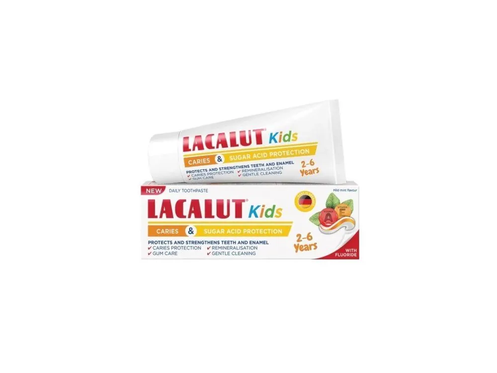 Lacalut zubní pasta 55 ml Kids pro děti 2-6 let Expresní Doručení