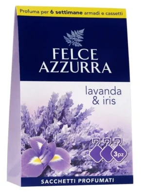 Felce Azzurra vonné sáčky do skříně 3 ks Lavanda & Iris Akční Nabídka