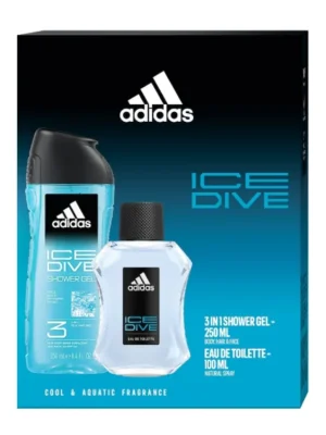 Adidas dárková sada Ice Dive (sprchový gel 250 ml + EDT 100 ml) Akční Cena