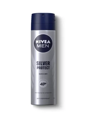 Vrácení Zdarma Nivea Men antiperspirant sprej 150 ml Silver Protect