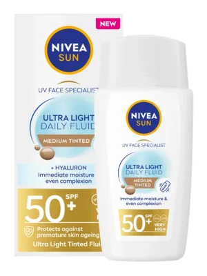 Speciální Cena Nivea Sun tónovací denní fluid SPF 50+ 40 ml střední