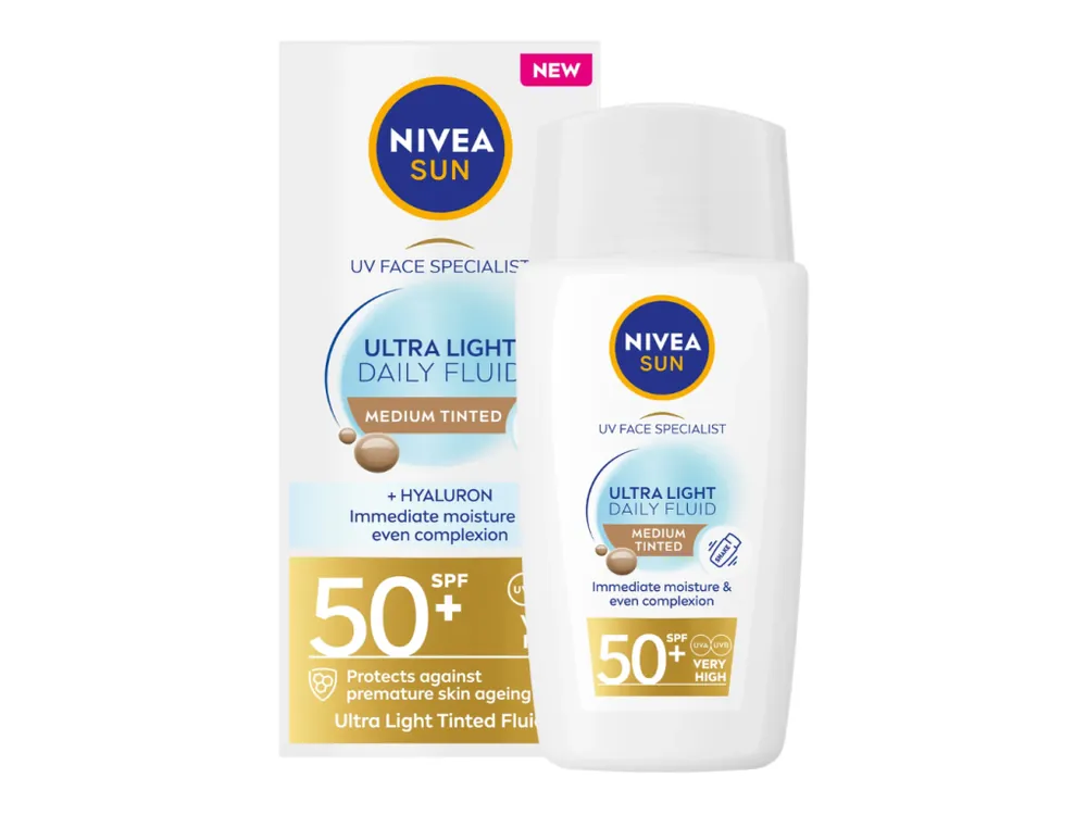Speciální Cena Nivea Sun tónovací denní fluid SPF 50+ 40 ml střední