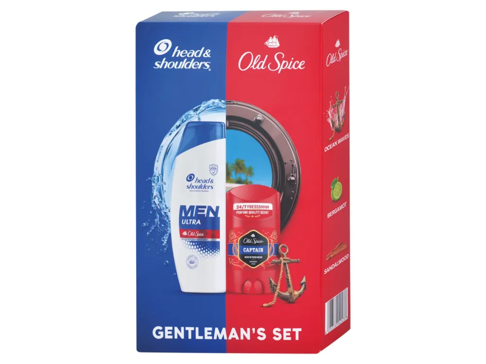 Aktuální Old Spice + Head & Shoulders dárková sada (šampon 330 ml + deostick Captain 50 ml)