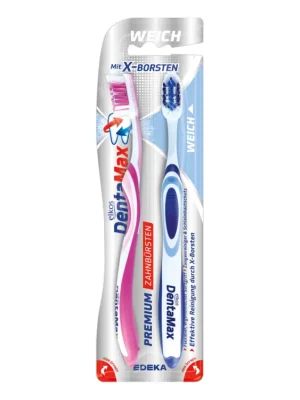 Elkos DentaMax zubní kartáček Premium měkký 2 ks Výprodej