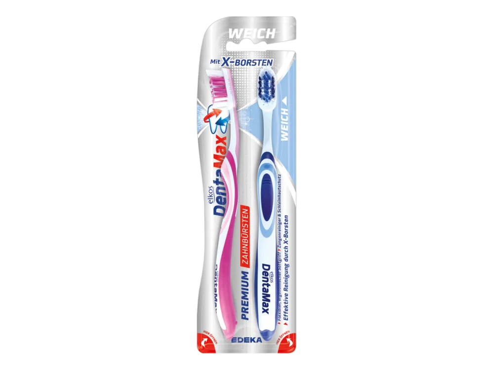 Elkos DentaMax zubní kartáček Premium měkký 2 ks Výprodej