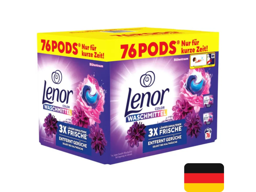 Lenor gelové kapsle 76 ks Color Blütentraum 1489,6 g Dokud Zásoby Vydrží