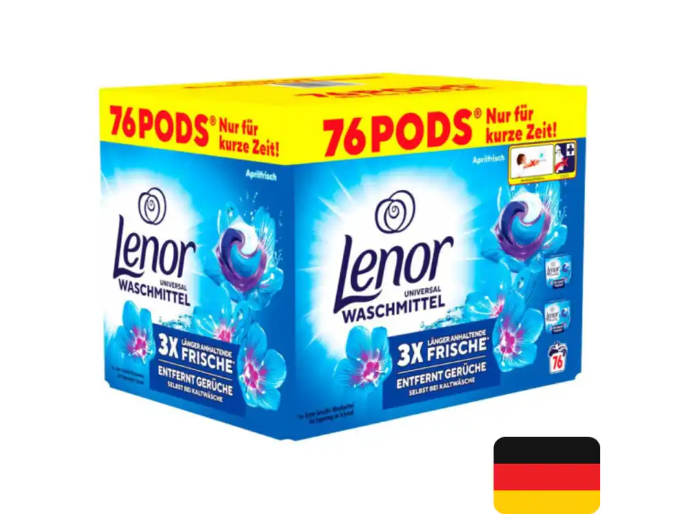 Lenor gelové kapsle 76 ks Universal Aprilfrisch 1489,6 g Zlevněný