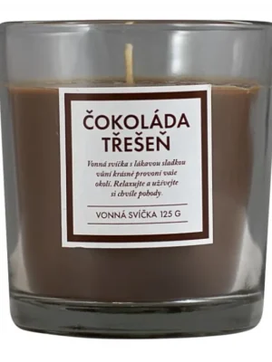 Tovární Cena Q-Home vonná svíčka 125 g Čokoláda a třešeň