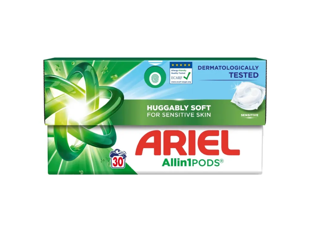 Ariel gelové kapsle 30 ks Sensitive Skin All in 1 Nejlepší Volba