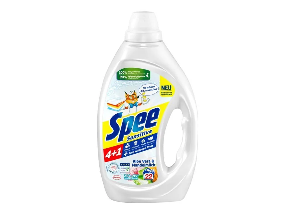 Spee prací gel 22 dávek Sensitive 990 ml Novinka