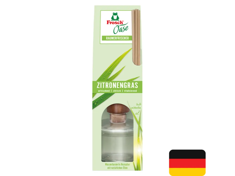 Nízká Cena Frosch Oase osvěžovač vzduchu 90 ml vonné tyčinky vůně Zitronengras