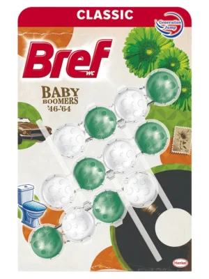 Horká Nabídka Bref WC blok Power Aktiv 3 ks (3x50g) Baby Boomers