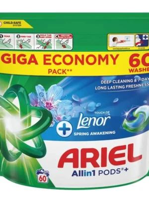 Výprodej Ariel gelové kapsle 60 ks Touch of Lenor Spring Awakening All in 1