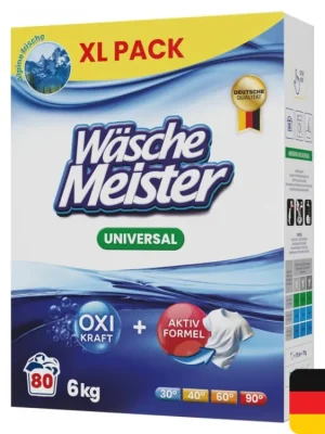 Wäsche Meister prací prášek 80 dávek Universal Alpine Frische 6 kg Akce