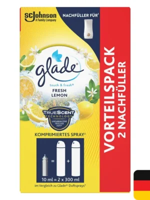 Super Cena Glade Touch & Fresh náhradní náplň 2x10 ml Fresh Lemon