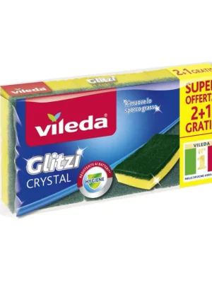 Ověřený Vileda houbičky Glitzi Crystal antibakteriální 2+1 ks zdarma