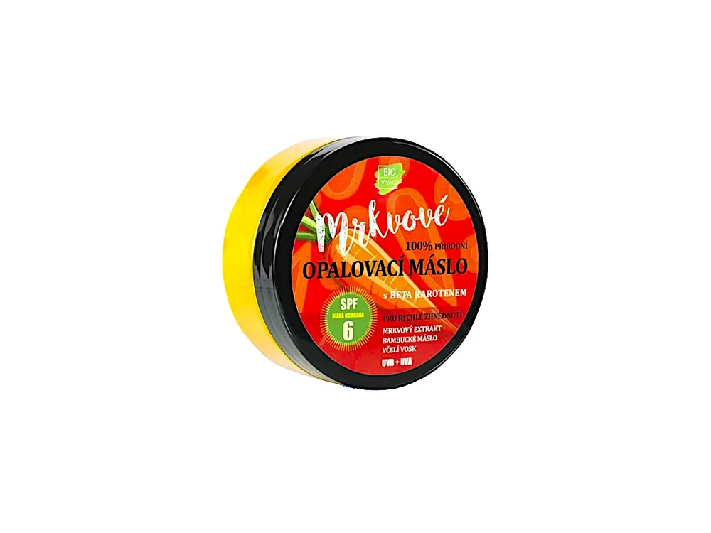 Vivaco Bio mrkvové opalovací máslo s Beta Karotenem SPF6 150 ml Nakupujte Hned