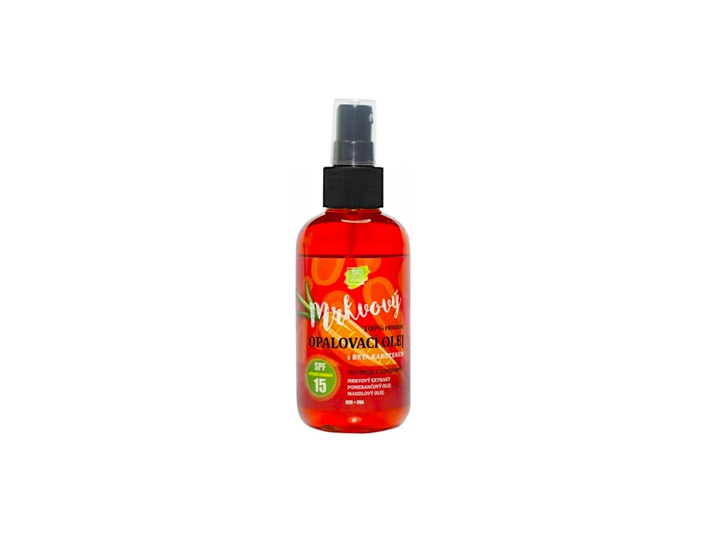 Vivaco Bio mrkvový opalovací olej s Beta Karotenem SPF15 150 ml Nejlepší Cena