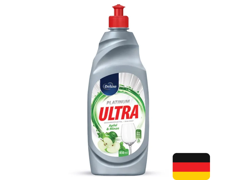 Deluxe na nádobí 850 ml Platinum Ultra Apfel & Minze Doprava Zdarma