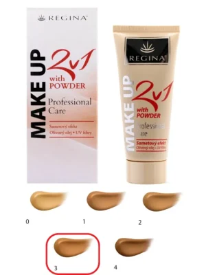Nová Kolekce Regina Make-up s pudrem 2v1 40 g odstín č. 3