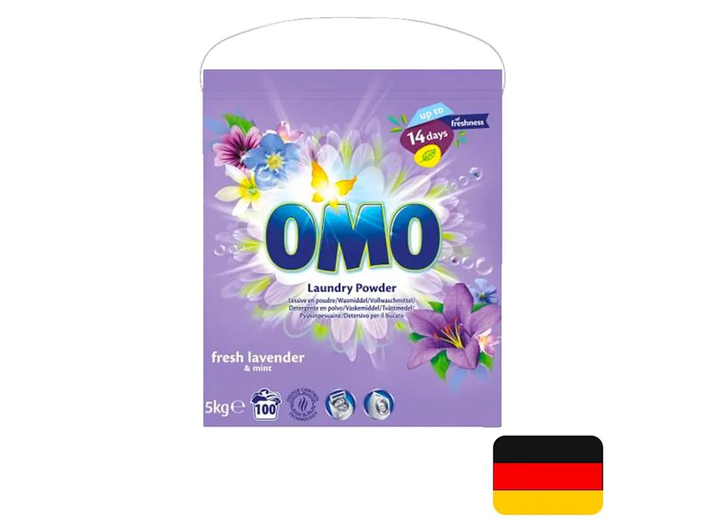 OMO prací prášek 100 dávek Universal Fresh Lavender & Mint 5 kg Akční Cena