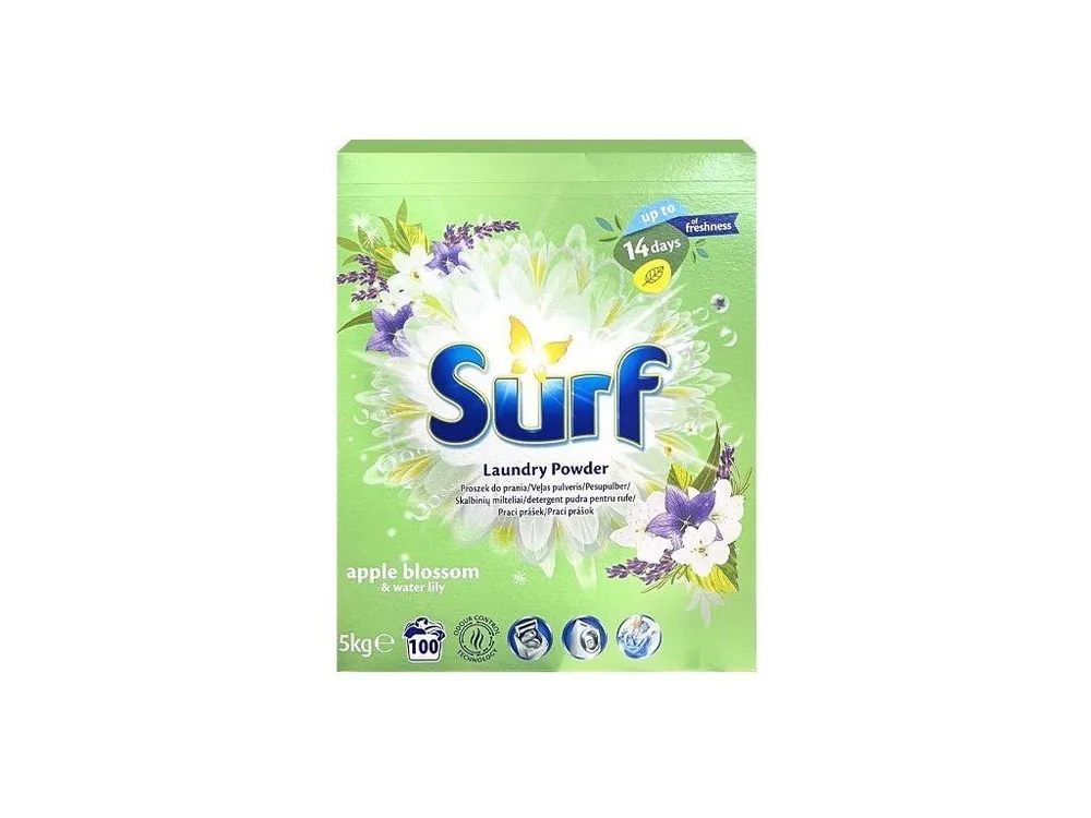 Sezónní Sleva Surf prací prášek 100 dávek Universal Apple Blossom & Water Lily 5 kg