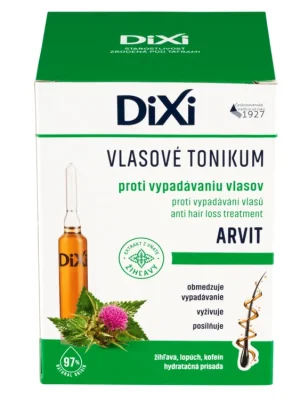 Jen Po Omezenou Doba Dixi vlasové tonikum 7 x 10 ml Arvit proti vypadávání vlasů
