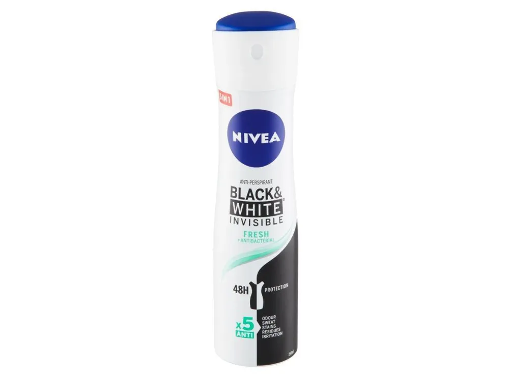 Aktuální Nivea antiperspirant sprej 150 ml Invisible Black & White Fresh
