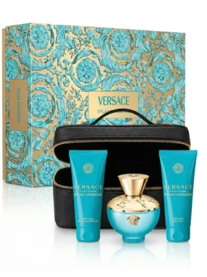 Versace Pour Femme Dylan Turquoise EDT 100 ml + SG 100 ml + BG 100 ml + kosmetická taška W Nejprodávanější