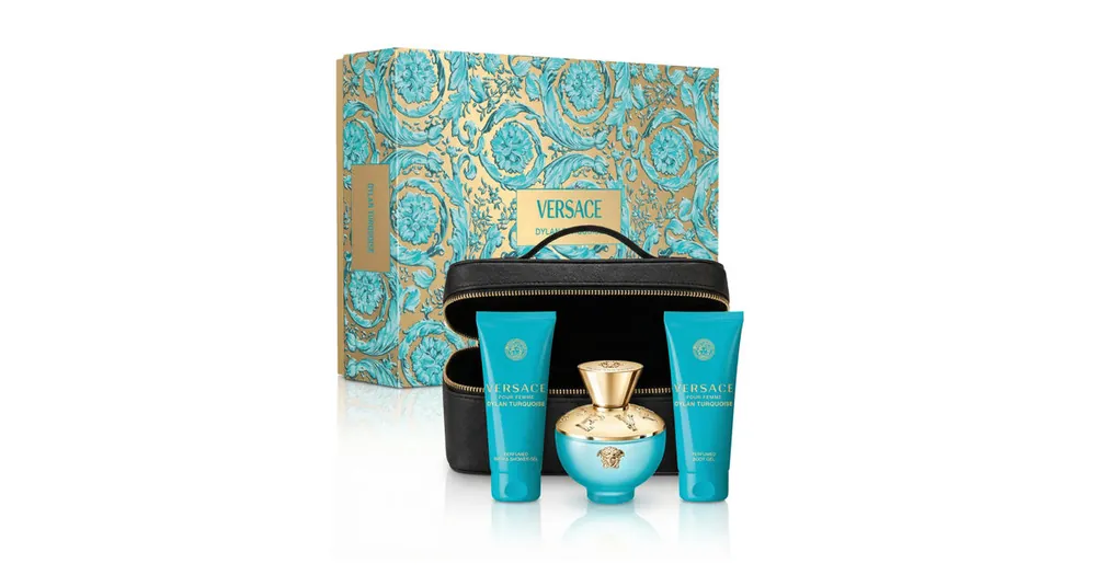 Versace Pour Femme Dylan Turquoise EDT 100 ml + SG 100 ml + BG 100 ml + kosmetická taška W Nejprodávanější