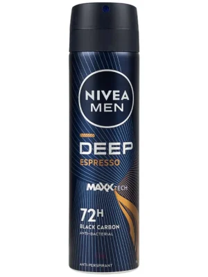 Vysoce Kvalitní Nivea Men antiperspirant sprej 150 ml Deep Espresso Black Carbon
