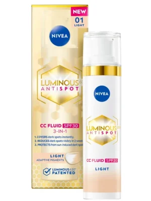 Nivea tónovací CC krém 40 ml Luminous 630° SPF30 světlý Koupit Online