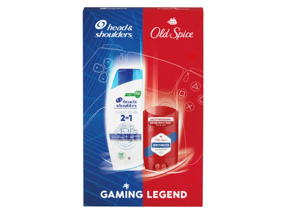 Jen Po Omezenou Doba Old Spice + Head & Shoulders dárková sada (šampon 330 ml + deostick Whitewater 50 ml)