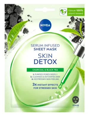 Nivea pleťová maska textilní detoxikační 1 ks Skin Detox Bezpečná Platba