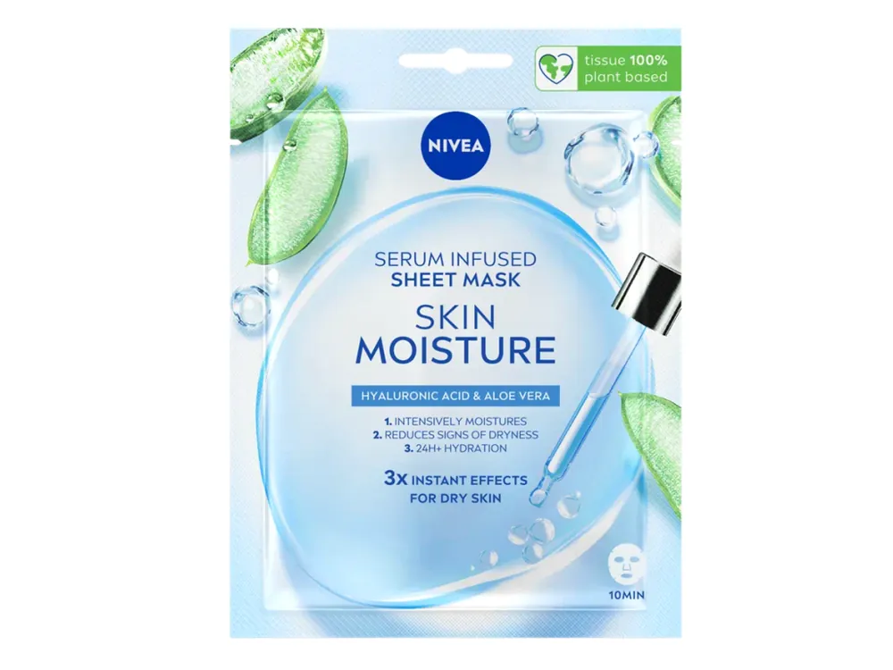 Nejprodávanější Nivea pleťová maska textilní hydratační 1 ks Skin Moisture