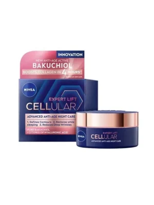 Dokud Zásoby Vydrží Nivea noční krém 50 ml Hyaluron Cellular FillerVšechny typy pleti
