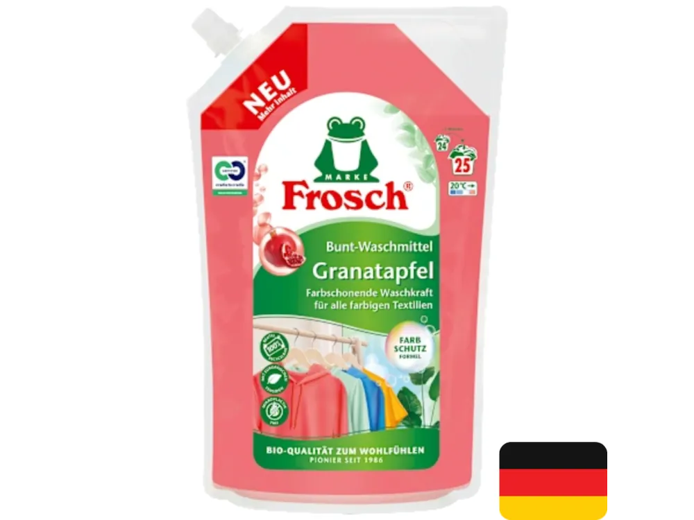 Frosch prací gel 25 dávek Color Granatapfel 1,5 l Výprodej