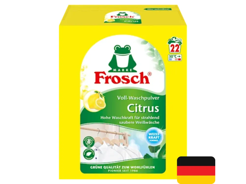 Frosch prací prášek 22 dávek Citrus na bílé prádlo 1,45 kg Oblíbený