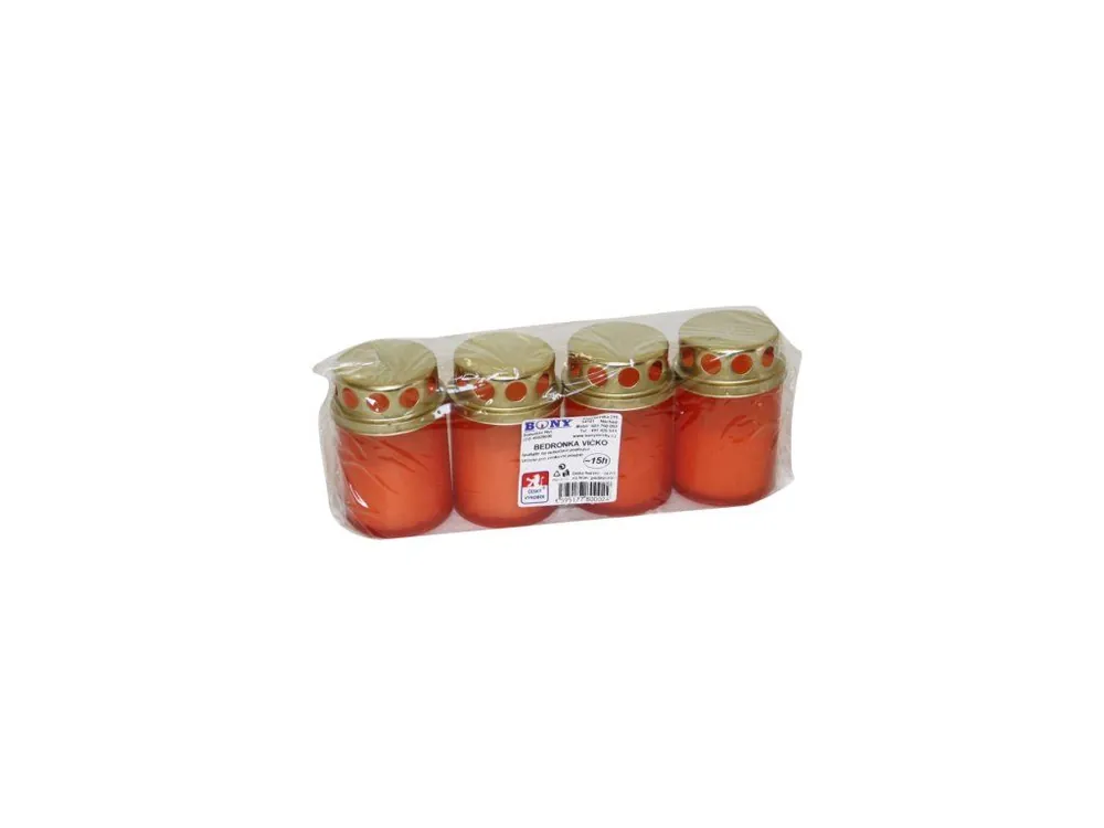Rychlé Dodání Bony svíčky pietní 4 ks 15 h 50 g Bedronka Víčko