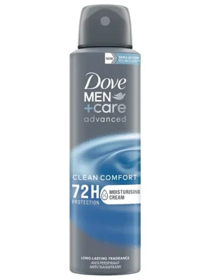 Dove Men+Care antiperspirant sprej 150 ml Clean Comfort Novinka