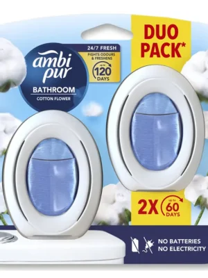 Ambi Pur Bathroom osvěžovač vzduchu 2 x 8 ml Cotton Flower Značkový