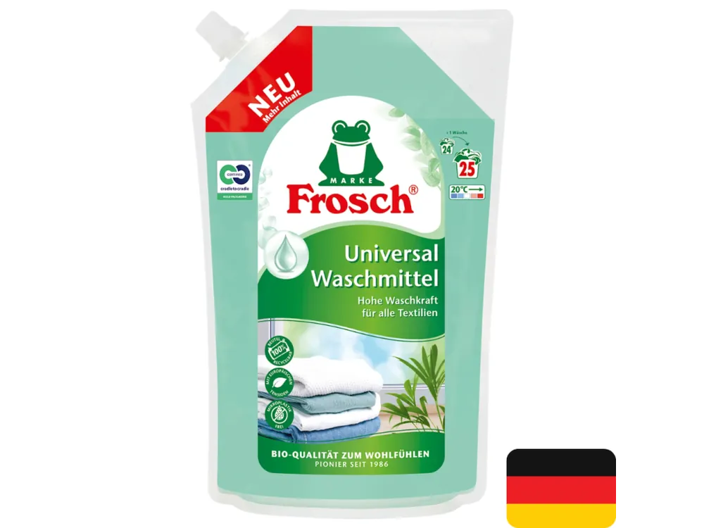 Frosch prací gel 25 dávek Waschmittel Universal 1,5 l Jen Po Omezenou Doba