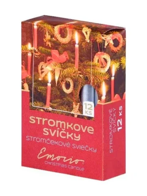 Nejprodávanější Emocio vánoční svíčky 12 ks stříbrné